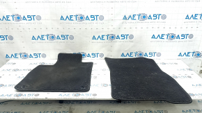 Set of fabric floor mats for Honda Accord 23-black, dry-cleanable