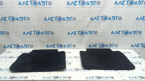 Set of fabric floor mats for Honda Accord 23-black, dry-cleanable