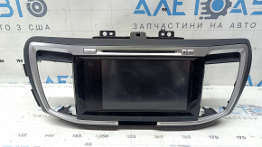 Monitor, display, navigation lower Honda Accord 13-17 touch screen touring, with overlay black with gray