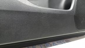 Front left door panel for Honda Accord 2016-2017, black leather, black leather armrest, glossy wood molding, suitable for seat memory, for cleaning