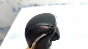 Honda Accord 13-17 black leather gear knob with leather bumpers