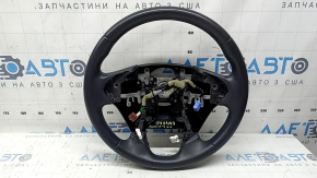 Naked steering wheel for a Honda Accord 17, leather, black, with rear trim, scratches, nicks