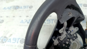 Naked steering wheel for a Honda Accord 17, leather, black, with rear trim, scratches, nicks