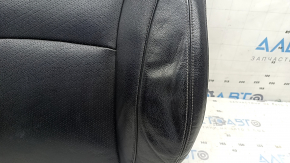Honda Accord 13-17 driver's seat back upholstery, black leather, perforated, heated, dented