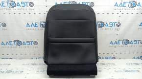 Honda Accord 13-17 driver's seat back upholstery, black leather, perforated, heated, dented