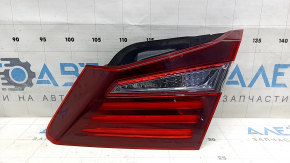 Right inner trunk lid light for a 2016-2017 Honda Accord, cracked glass
