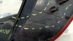 Right outer fender light for a 16-17 Honda Accord hybrid, restyling, LED, cracked housing, broken mount