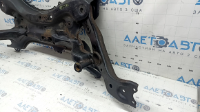 Front subframe for Toyota Rav4 16-18 hybrid, with left control arm, rusty, broken anchor