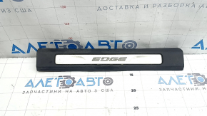Front left door sill plate for Ford Edge 19-24, black with chrome, backlit, scratches