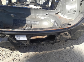 Rear panel for Toyota Rav4 2016-2018, 2 parts, black, rusty on the body
