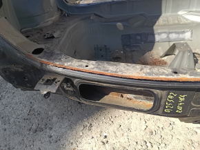 Rear panel for Toyota Rav4 2016-2018, 2 parts, black, rusty on the body