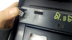 Rear center console trim for Ford Edge 15-24, black, with deflector, for socket and cigarette lighter, scratches