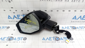 Left side mirror assembly for Kia Sportage 23-26, 5 pins, heated, black