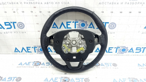 Ford Edge 15-24 black leather steering wheel, not heated, scratches