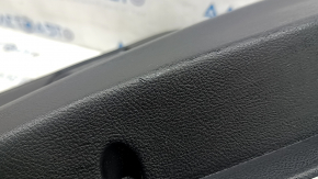 Door trim panel rear left Ford Edge 19-24 black Titanium, insert and armrest black leather, white stitching, with handle, scratches