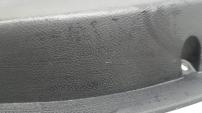 Door trim panel rear left Ford Edge 19-24 black Titanium, insert and armrest black leather, white stitching, with handle, scratches