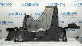 Honda Accord 17 hybrid engine guard, 2 pieces, torn, dented, broken mount, worn
