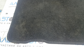 Rear left fabric floor mat for Ford Edge 15-24, black, for cleaning