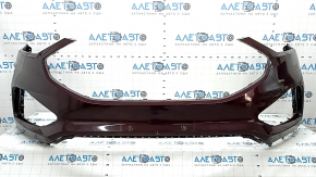 Front bumper, bare, 19-24 Ford Edge, without parking sensors, burgundy