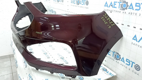 Front bumper, bare, 19-24 Ford Edge, without parking sensors, burgundy