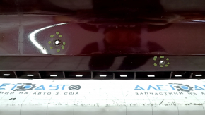 Front bumper, bare, 19-24 Ford Edge, without parking sensors, burgundy