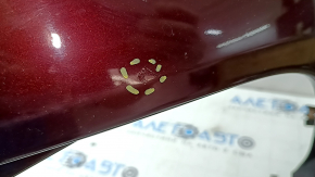Front bumper, bare, 19-24 Ford Edge, without parking sensors, burgundy