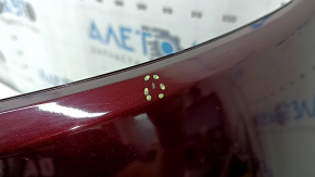 Front bumper, bare, 19-24 Ford Edge, without parking sensors, burgundy
