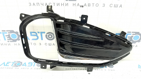 Front bumper grille right Ford Edge 19- under fog lights with chrome molding