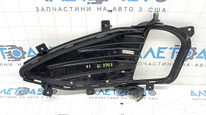 Front bumper grille right Ford Edge 19- under fog lights with chrome molding