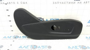 Right side passenger seat trim for Ford Edge 15-24, black, electric, type 2