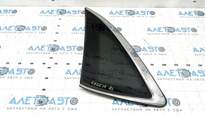 Rear left window, fixed glass, Ford Edge 15-24 chrome, tinted
