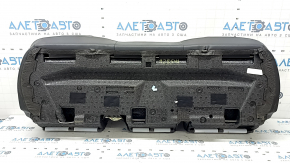 Ford Edge 15-24 rear seat cushion, black leather, titanium, perforated, electric, scratches, dents, foam breakage