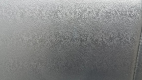 Ford Edge 15-24 rear seat cushion, black leather, titanium, perforated, electric, scratches, dents, foam breakage