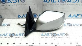 Left side mirror assembly for Infiniti QX50 19-21, 16 pins, auto storage, camera, turn signal, blue