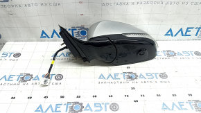 Left side mirror assembly for Infiniti QX50 19-21, 16 pins, auto storage, camera, turn signal, blue
