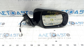 Infiniti QX50 19-20 right side mirror assembly, 16 pins, auto storage, camera, turn signal, black