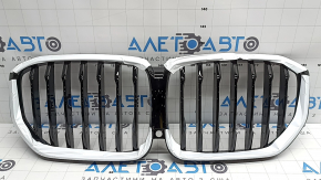 Radiator grille BMW X5 G05 19-25 2019-23. shadow line, without night vision, Without m model, satin aluminum, gloss blackl, With m package, satin aluminum, gloss blackl