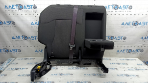 Backrest of the rear row of seats, 2nd row, left, Kia Sportage 23-25, black cloth, without headrest, dry-cleanable