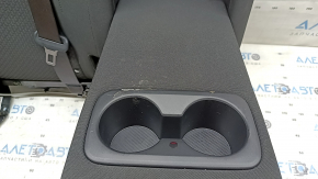 Backrest of the rear row of seats, 2nd row, left, Kia Sportage 23-25, black cloth, without headrest, dry-cleanable