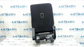 Right rear seat backrest, 2nd row, Ford Edge 15-24, combined black leather with Alcantara, heated, electric, Titanium