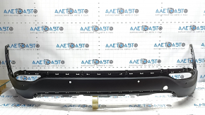Rear bumper bare Hyundai Santa FE Sport 13-16 pre-restored lower for parking sensors, scratches