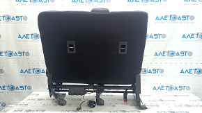 Backrest of the rear row of seats 2nd row left Ford Edge 15-24 leather black, Titanium, with belt and armrest, electric