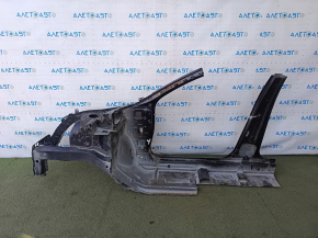 Front right quarter Honda Civic X FC 16-21 black, on the body