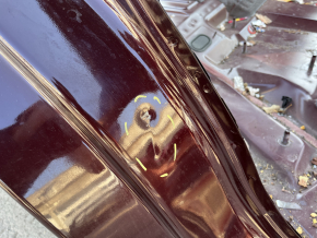 Quarter wing rear right Ford Edge 15-24 on the body, burgundy, rusty