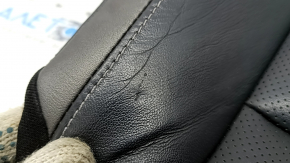 Infiniti QX50 19-20 driver's seat cushion upholstery, black leather with perforation, heated, scratched