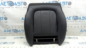 Mercedes H247 GLA 20-26 passenger seat cushion upholstery, black leather, heated, worn