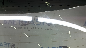 Infiniti QX50 19-25 tinted trunk lid with glass, silver K23, with molding, spoiler and trim