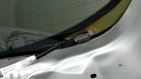 Infiniti QX50 19-25 tinted trunk lid with glass, silver K23, with molding, spoiler and trim