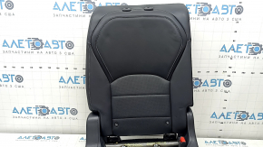 Rear seat backrest, 2nd row, right, complete, Infiniti QX50 19-21, black leather with perforation, without headrest, dented