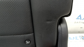 Rear seat backrest, 2nd row, right, complete, Infiniti QX50 19-21, black leather with perforation, without headrest, dented